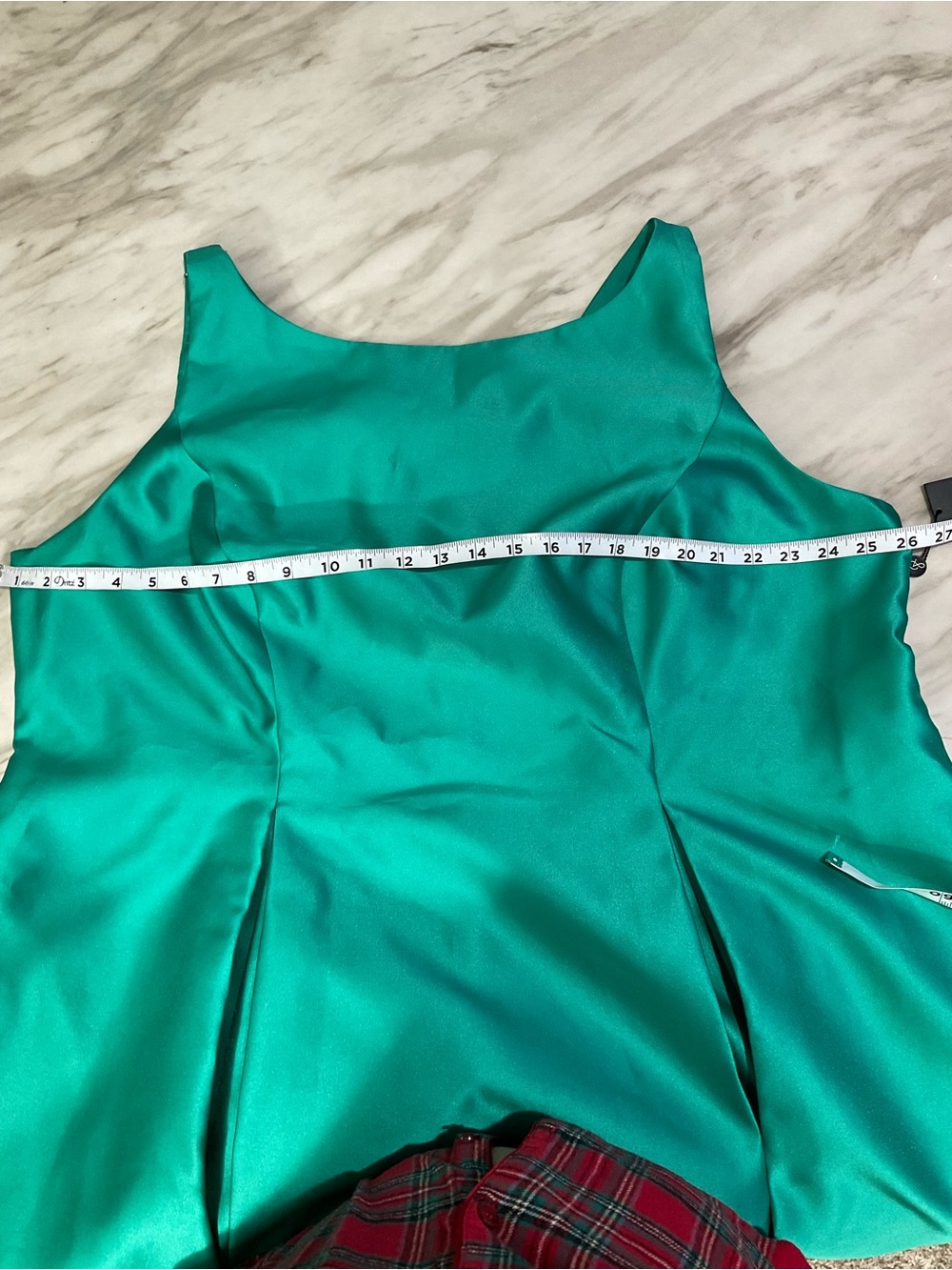 Adrianna Papell Girls' Teal Satin A-Line Party Dress - Picture 7 of 8
